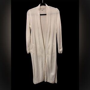 Barefoot Dreams Cream Open Front Sweater. NWOT